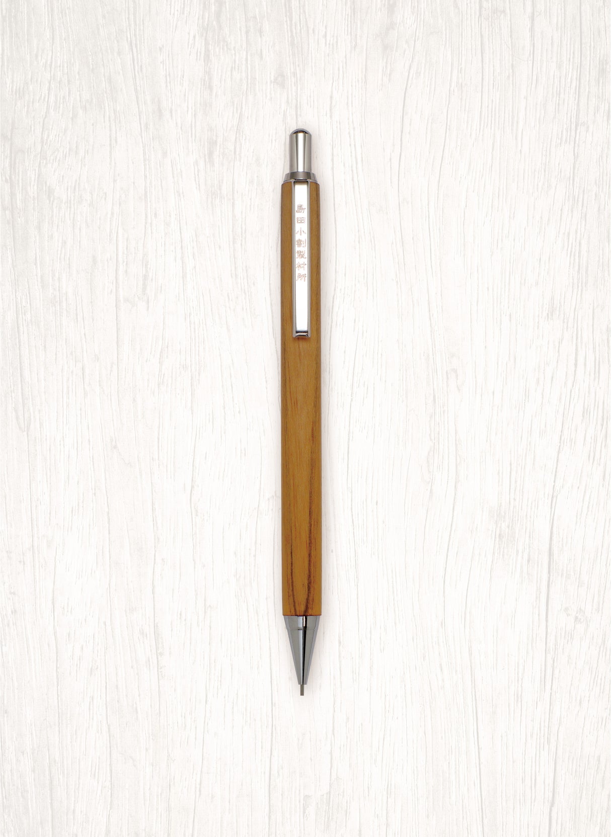 ノック式細軸ペンシルシルバー【桜(さくら)】